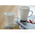 conical white mugs wholesale